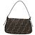 FENDI Zucca Canvas Mamma Baguette Mini Shoulder Bag Black Brown Auth yk20529SAM Marrone Nero - vista 2