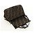 FENDI Zucca Canvas Mamma Baguette Mini Shoulder Bag Black Brown Auth yk20529SAM Marrone Nero - vista 20