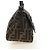 FENDI Zucca Canvas Mamma Baguette Mini Shoulder Bag Black Brown Auth yk20529SAM Marrone Nero - vista 4