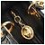 Borsa Christian Dior Canage in pelle di agnello nera e oro Auth yk20569SAM Nero D'oro - vista 19