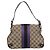 Borsa a Spalla GUCCI GG Canvas Horsebit Beige 129699 Auth 188006V - vista 2