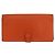 Hermès HERMES Bane Souffle Long Wallet Leather Orange Gold Auth bs35718 D'oro Arancione - vista 2