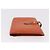 Hermès HERMES Bane Souffle Long Wallet Leather Orange Gold Auth bs35718 D'oro Arancione - vista 4
