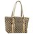 Borsa Tote GUCCI GG Canvas Sherry Line Beige Oro 137396 Auth 187252