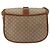 Céline Borsa a Spalla CELINE Macadam Canvas PVC Beige Oro Auth 188358A D'oro - vista 2