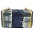 Borsa a tracolla Christian Dior Cannage Miss Caro in tela blu navy e oro Auth 188825SAM D'oro - vista 2