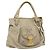 Borsa Miu Miu in pelle 2way Beige Oro Auth 188974A D'oro