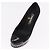 Escarpines CHANEL Pearl Suede 35 1/2 Black CC Auth am11955M Negro - vista 24