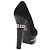 Escarpines CHANEL Pearl Suede 35 1/2 Black CC Auth am11955M Negro - vista 3