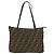Borsa Tote FENDI Zucca Canvas Nero Marrone Auth 188232 - vista 13