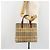 Borsa Tote BURBERRY Nova Check in PVC e pelle beige argento Auth 187812A - vista 21