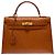 Hermès Bolsa HERMES Kelly 32 em Couros Exóticos Marrom - 103697 - vista 3