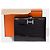 Béarn Hermès HERMES Bearn Exotic Leather Accessory Black - 103690 - view 2