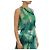Pinko grünes Maxikleid mit Tie-Dye-Print Weiß Gelb - Ansicht 2