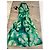 Pinko grünes Maxikleid mit Tie-Dye-Print Weiß Gelb - Ansicht 4