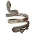 Autre Marque Sterling Silber Schlangenring