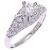 Bulgari Anello Corona da donna in Platino 950