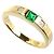 Tiffany & Co Tiffany 18K Gelbgold-Ring mit Diamant und Smaragd