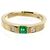 Tiffany & Co Tiffany 18K Gelbgold-Ring mit Diamant und Smaragd - Ansicht 3