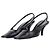 Décolleté slingback G con cristalli e punta quadrata Gucci di Tom Ford SS98 Nero