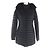 Abrigo de poliéster Emporio Armani Negro
