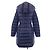 Cappotto in piumino Moncler HERMINE Blu Blu navy - vista 2