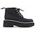 Timeless Stivaletti CHANEL LACE UP Grogram Nero
