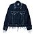 Autre Marque Bianca Saunders Lexxus 23 Distressed Denim Jacke Blau