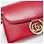 Borsa a tracolla in pelle Gucci GG Marmont Double G 589474 da donna Rosso - vista 8