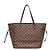 Borsa Tote Louis Vuitton Damier Neverfull MM Marrone