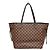 Borsa Tote Louis Vuitton Damier Neverfull MM Marrone