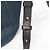 Borsa tote a tracolla in denim e pelle blu navy Prada 1BG244 - vista 11