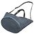 Borsa tote a tracolla in denim e pelle blu navy Prada 1BG244 - vista 2