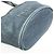 Borsa tote a tracolla in denim e pelle blu navy Prada 1BG244 - vista 5