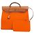 Hermès Borsa Hermes Her Bag Zip MM Beige Arancione