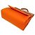 Hermès Borsa Hermes Her Bag Zip MM Beige Arancione - vista 3