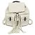 Zaino in pelle da donna Gucci Bamboo 370833 Bianco sporco