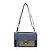 Borsa a mano in pelle Gancini da donna Salvatore Ferragamo blu e grigia Marrone