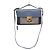 Borsa a mano in pelle Gancini da donna Salvatore Ferragamo blu e grigia Marrone - vista 17