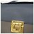 Borsa a mano in pelle Gancini da donna Salvatore Ferragamo blu e grigia Marrone - vista 7