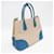 Prada Saffiano Double Bag Medium BN2775 Blu Beige  - vista 9
