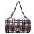 Chanel Blue CC Tweed Print Nylon Single Flap Blu navy