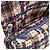 Chanel Blue CC Tweed Print Nylon Single Flap Blu navy - vista 4