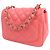 Chanel Mini Square Classic Lambskin Single Flap Rosa - vista 2