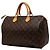 Louis Vuitton Marrone Monogram Speedy 35 - vista 2