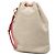 Prada Beige Canvas Canapa Logo Kordelzug-Beutel - Ansicht 2