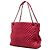 Neue Chanel Bubble Tote aus gestepptem irisierendem rotem Kalbsleder, Größe Large - Ansicht 2