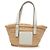 LOEWE Beige Small Raffia Anagram Basket Tote