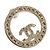 Orecchini Chanel Gold CC placcati oro e strass, rotondi, chiusura a perno D'oro - vista 4
