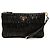 Gaufre Clutch con polsino in nappa gofrata nera Prada Nero